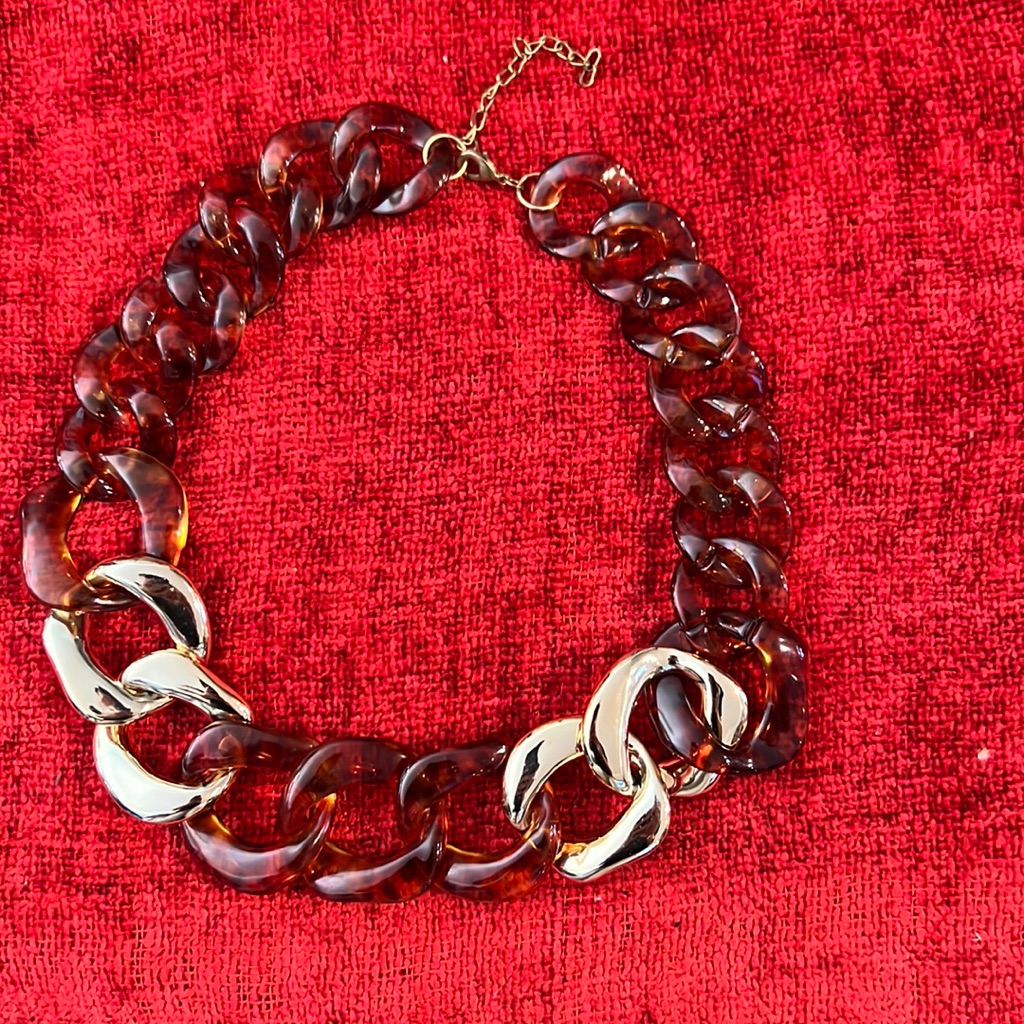 Tortoise Statement Necklace.